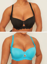 Daley Lace Bra Bundle : Black & Bluebird