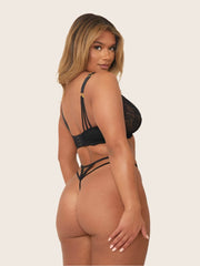 Bianca Plunge Bra : Wild Leopard