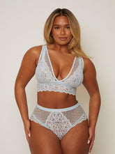 Eva Bralette & Brief Set : Ballad Blue