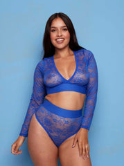 Saskia Lace Bolero : Dazzling Blue