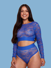 Saskia Lace Bolero : Dazzling Blue