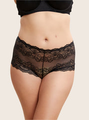 Tutti Frutti Luxurious Lace lingerie short in black