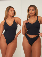 Seamfree Tutti Threesome : Jet Black