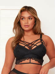 Roxy Bralette : Midnight Black