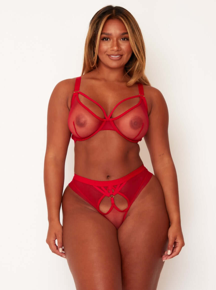 Carina Set : Sheer Strawberry