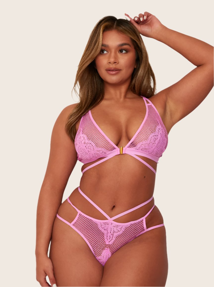 Aura bralette in subtly violet with front closure