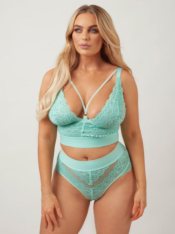 Francine high waisted ocean wave brief thong style