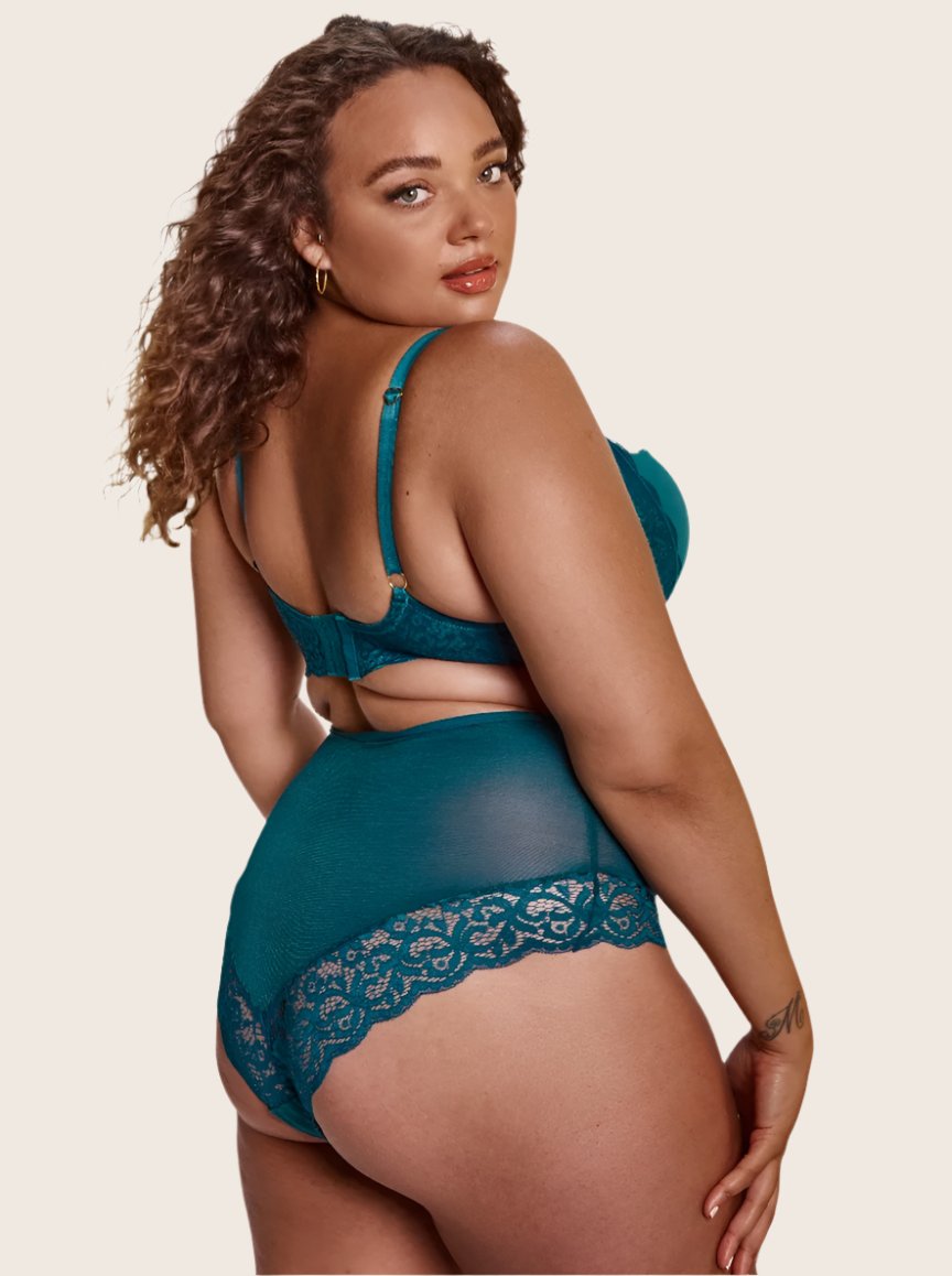 bellatrix brief full coverage in blue coral