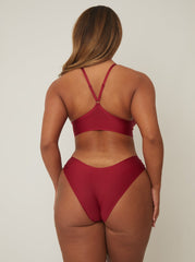 Casey Bralette : Wine Red