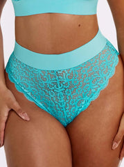 Hallie bluebird blue brazilian with signature Tutti lace