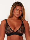 Twin Pack Triangle Bralettes : Black & Ice White